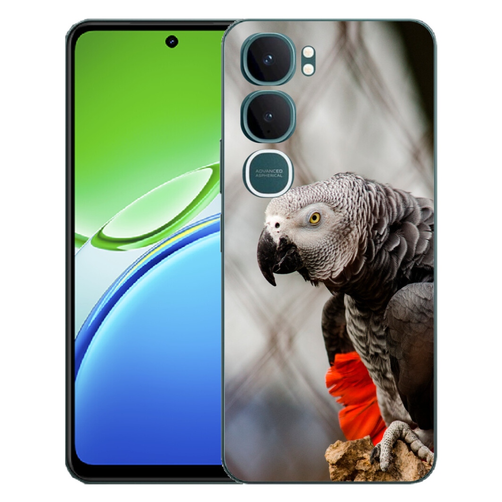 Gélový kryt mmCase na Vivo Y21d - papagáj žako 3