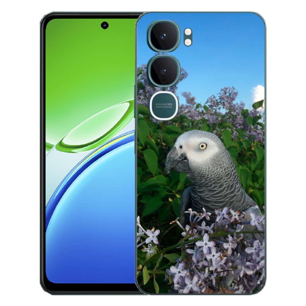 Gélový kryt mmCase na Vivo Y21d - papagáj žako
