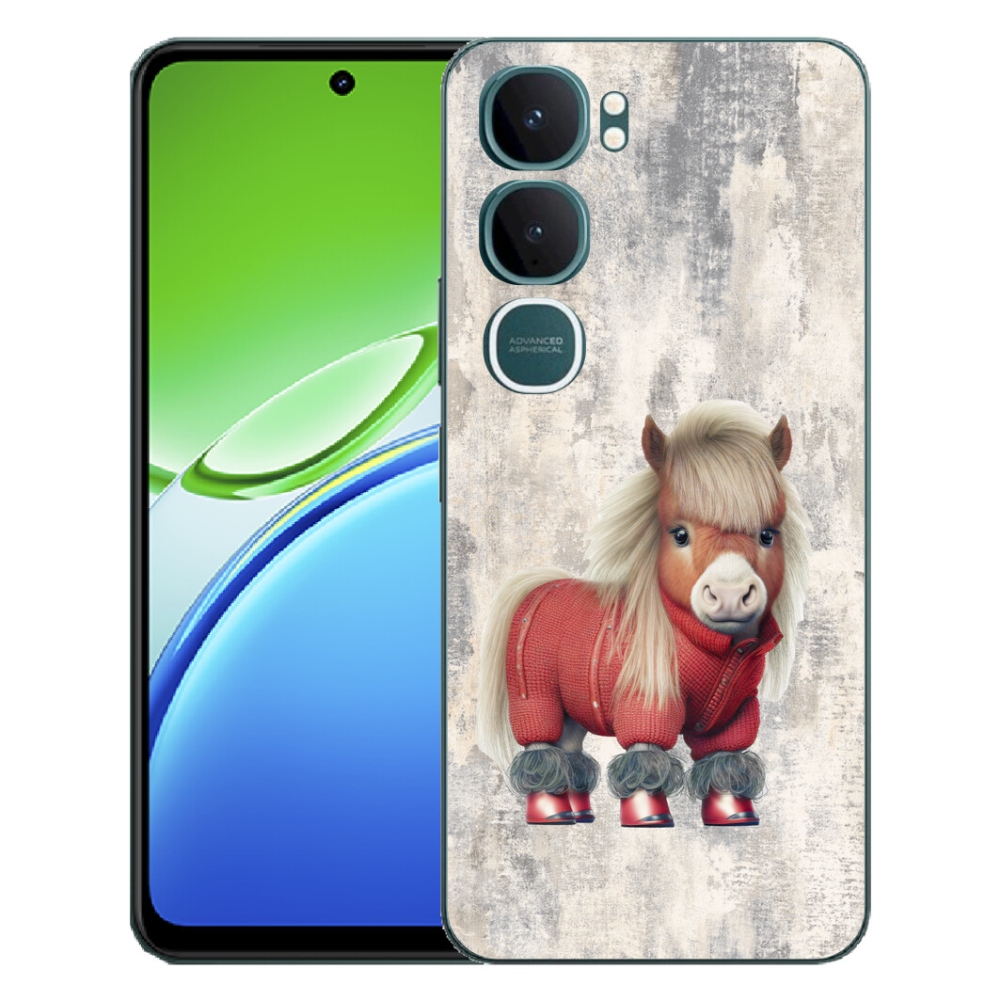 Gélový kryt mmCase na Vivo Y21d - poník vo svetri