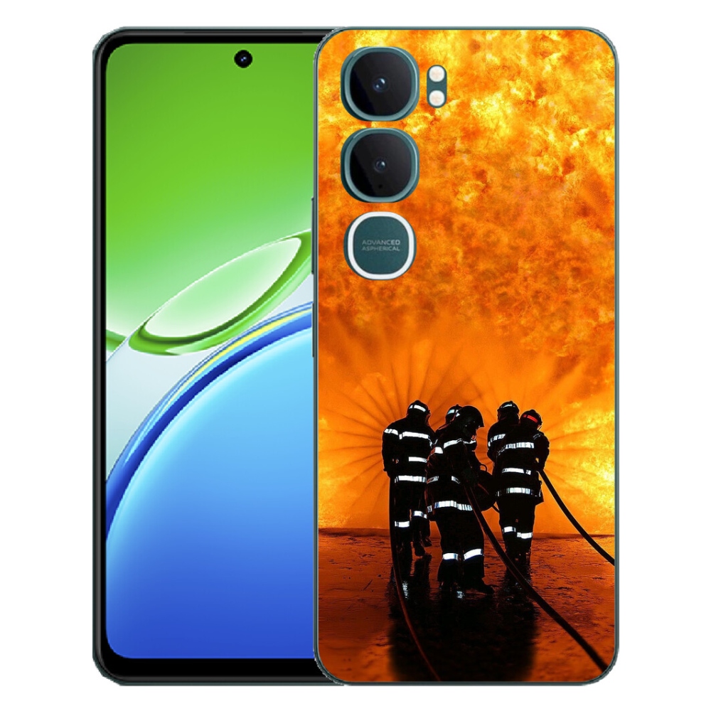Gélový kryt mmCase na Vivo Y21d - požiar