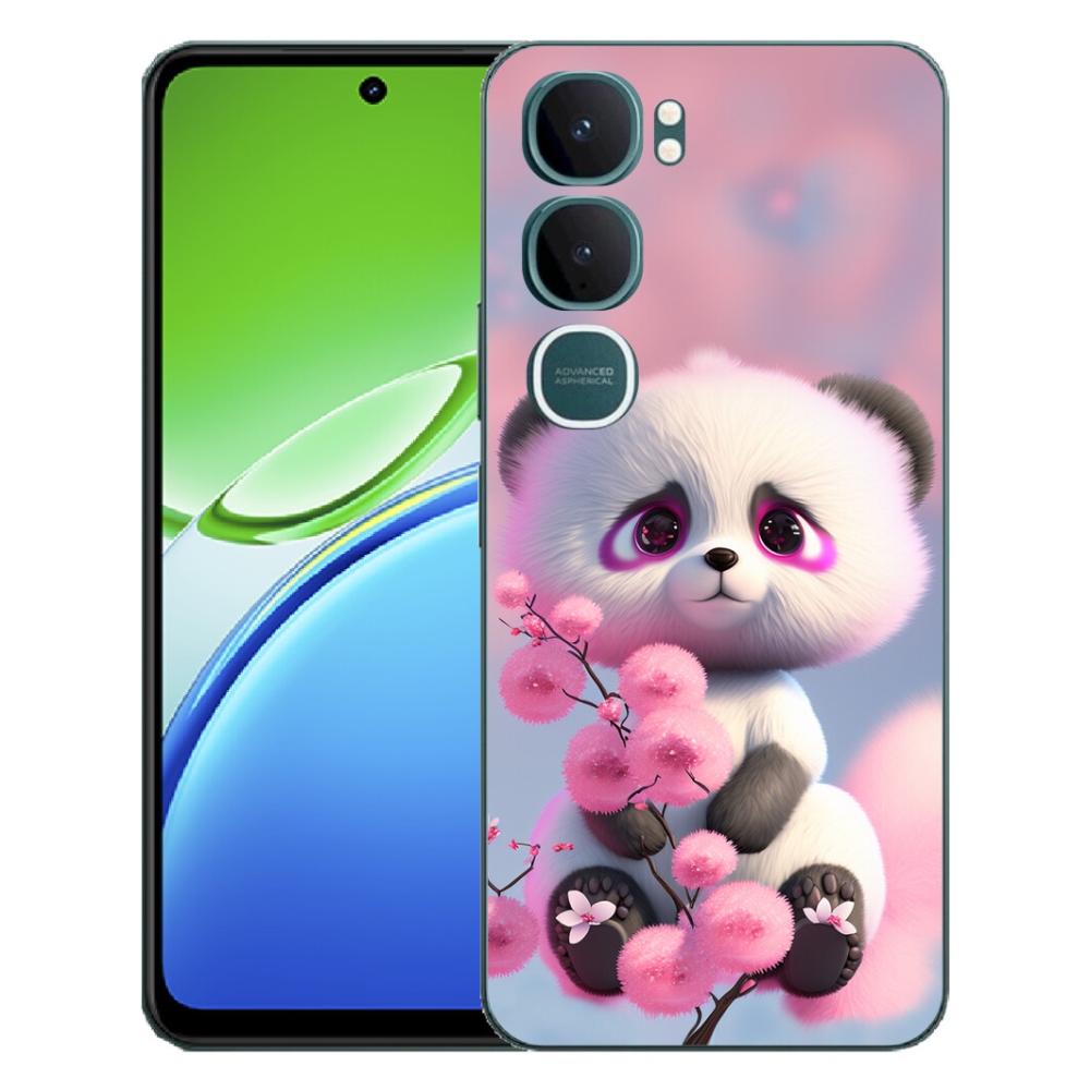 Gélový kryt mmCase na Vivo Y21d - roztomilá panda 1