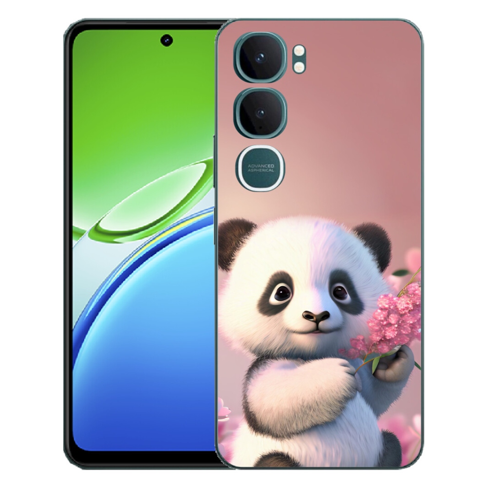 Gélový kryt mmCase na Vivo Y21d - roztomilá panda