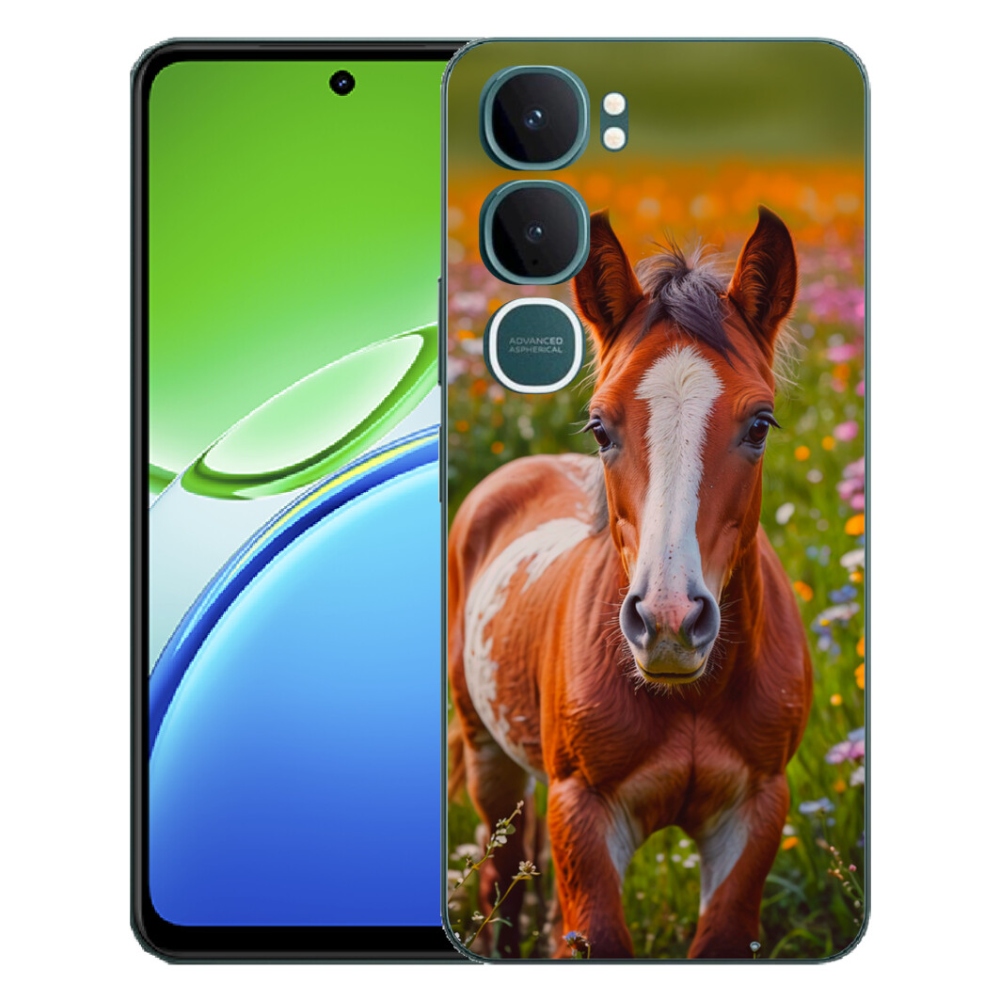 Gélový kryt mmCase na Vivo Y21d - roztomilé žriebä