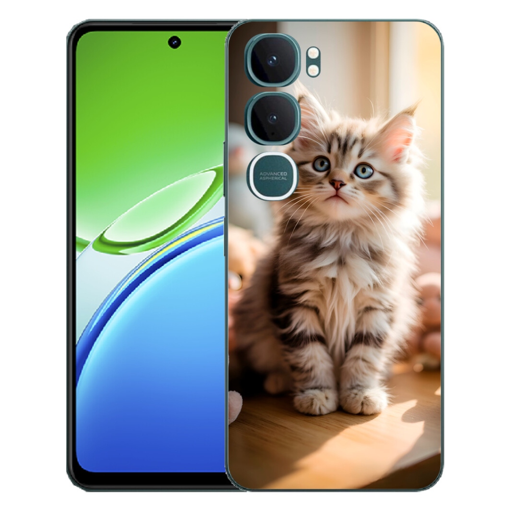 Gélový kryt mmCase na Vivo Y21d - roztomilé mačiatko 10