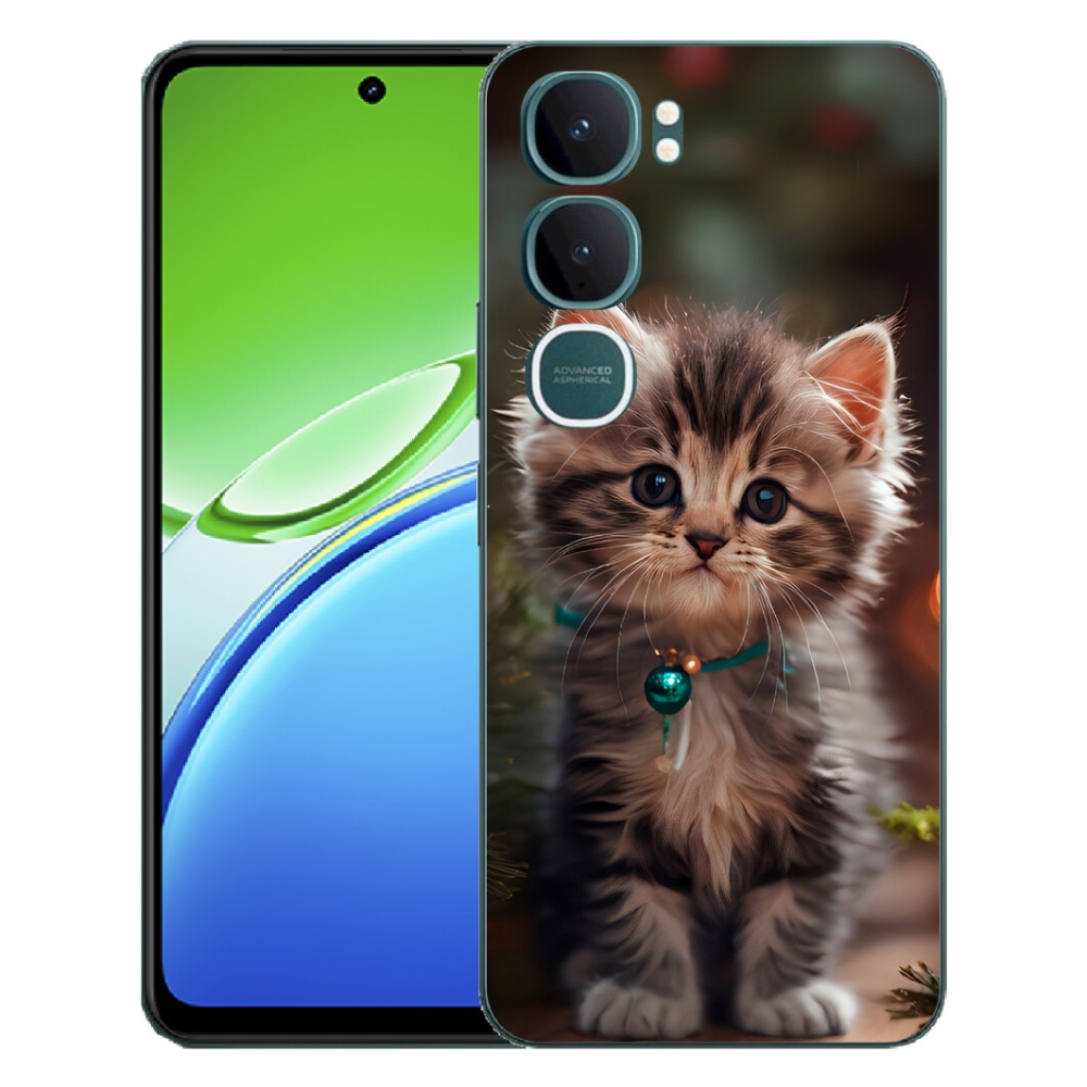 Gélový kryt mmCase na Vivo Y21d - roztomilé mačiatko 11