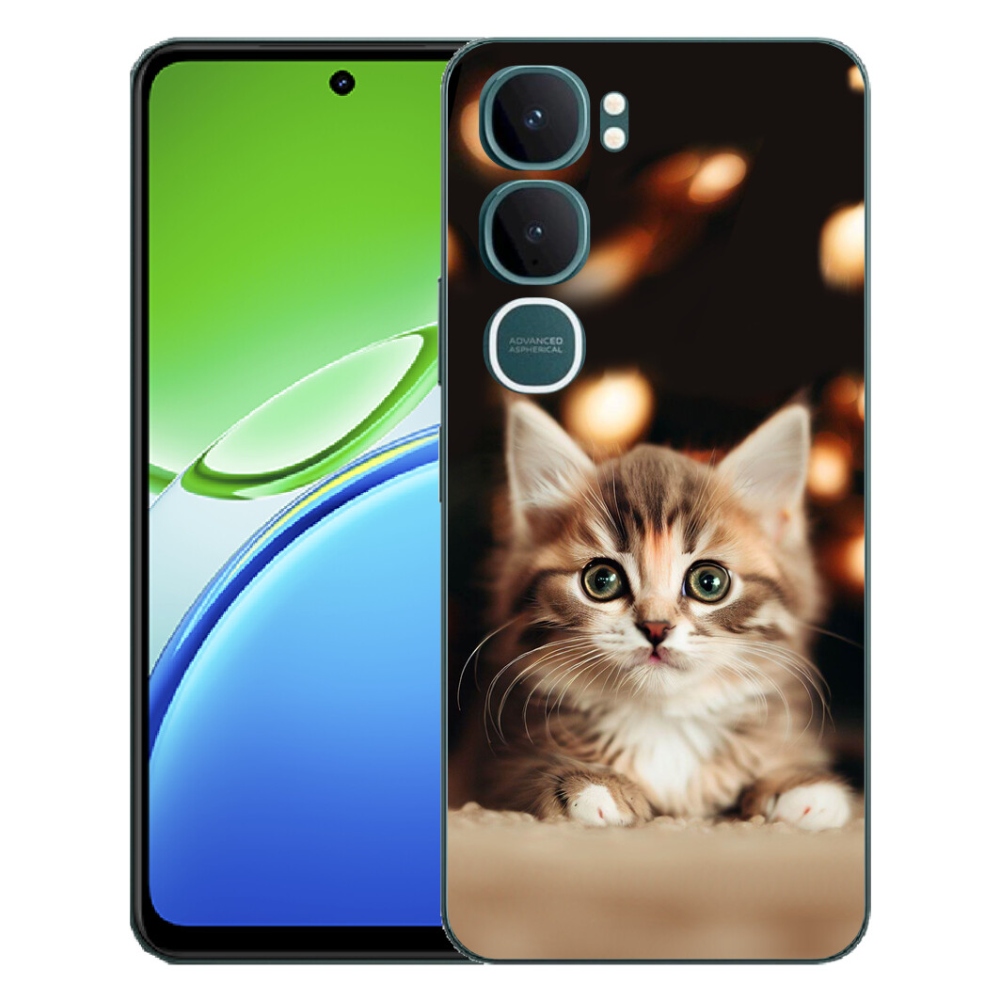 Gélový kryt mmCase na Vivo Y21d - roztomilé mačiatko 2