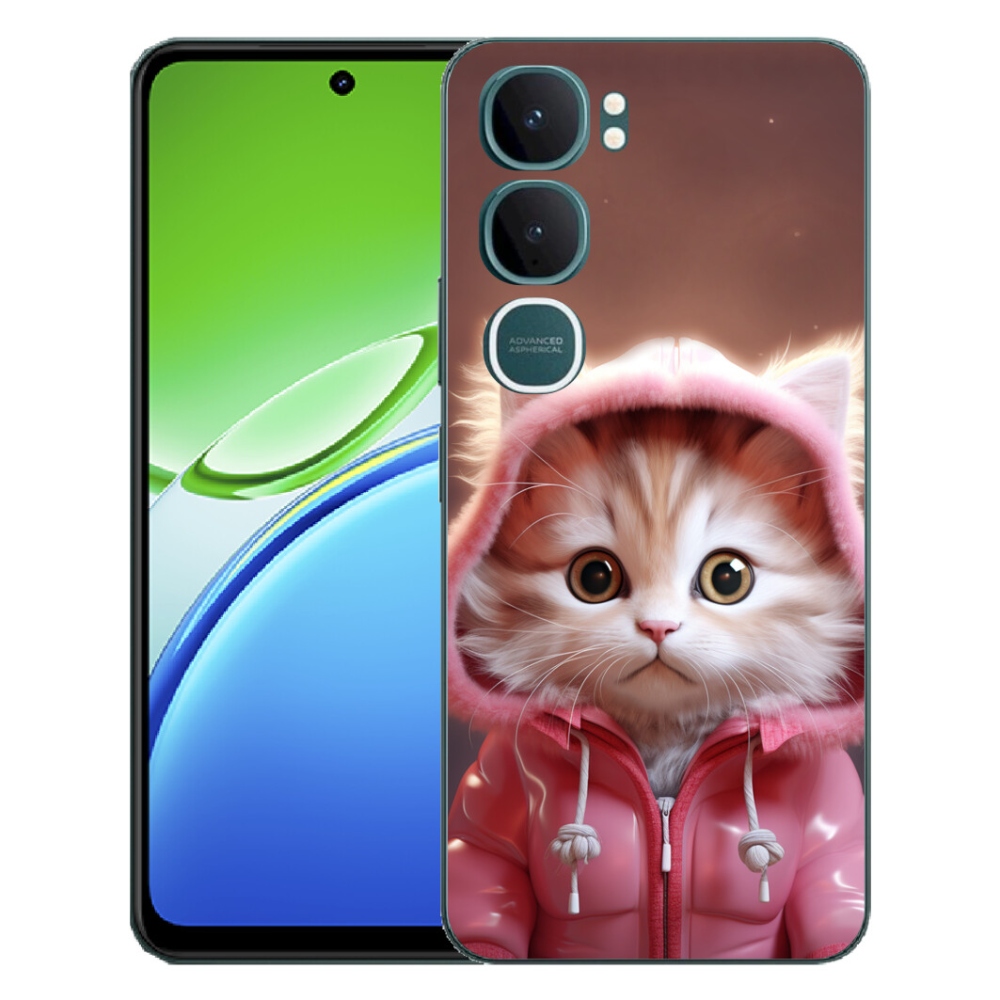 Gélový kryt mmCase na Vivo Y21d - roztomilé mačiatko 3