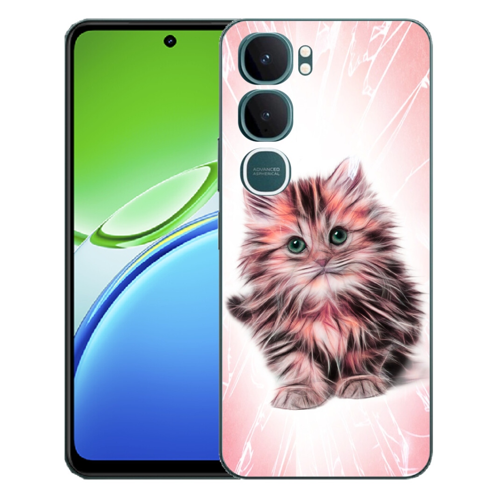 Gélový kryt mmCase na Vivo Y21d - roztomilé mačiatko