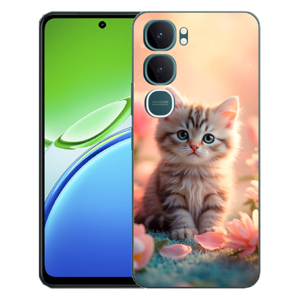 Gélový kryt mmCase na Vivo Y21d - roztomilé mačiatko 8