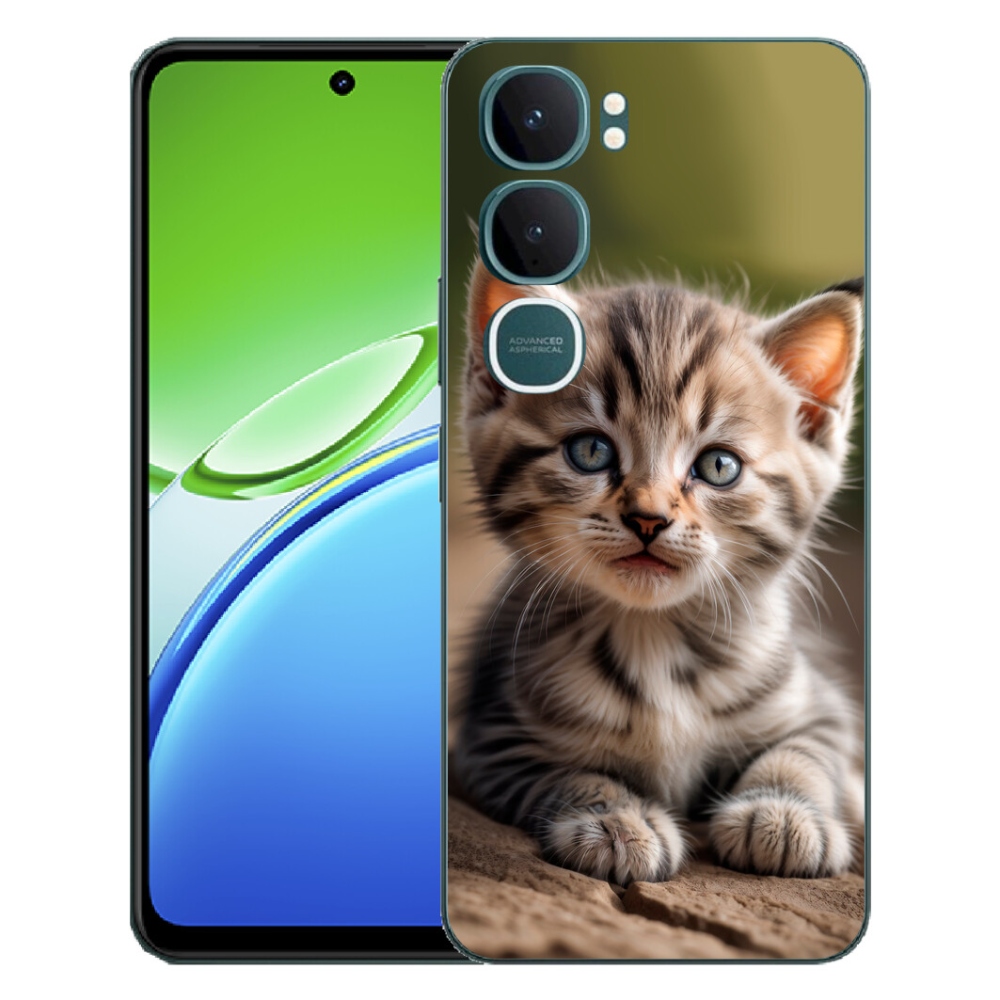 Gélový kryt mmCase na Vivo Y21d - roztomilé mačiatko 9