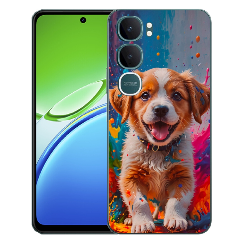 Gélový kryt mmCase na Vivo Y21d - roztomilé šteňa 3