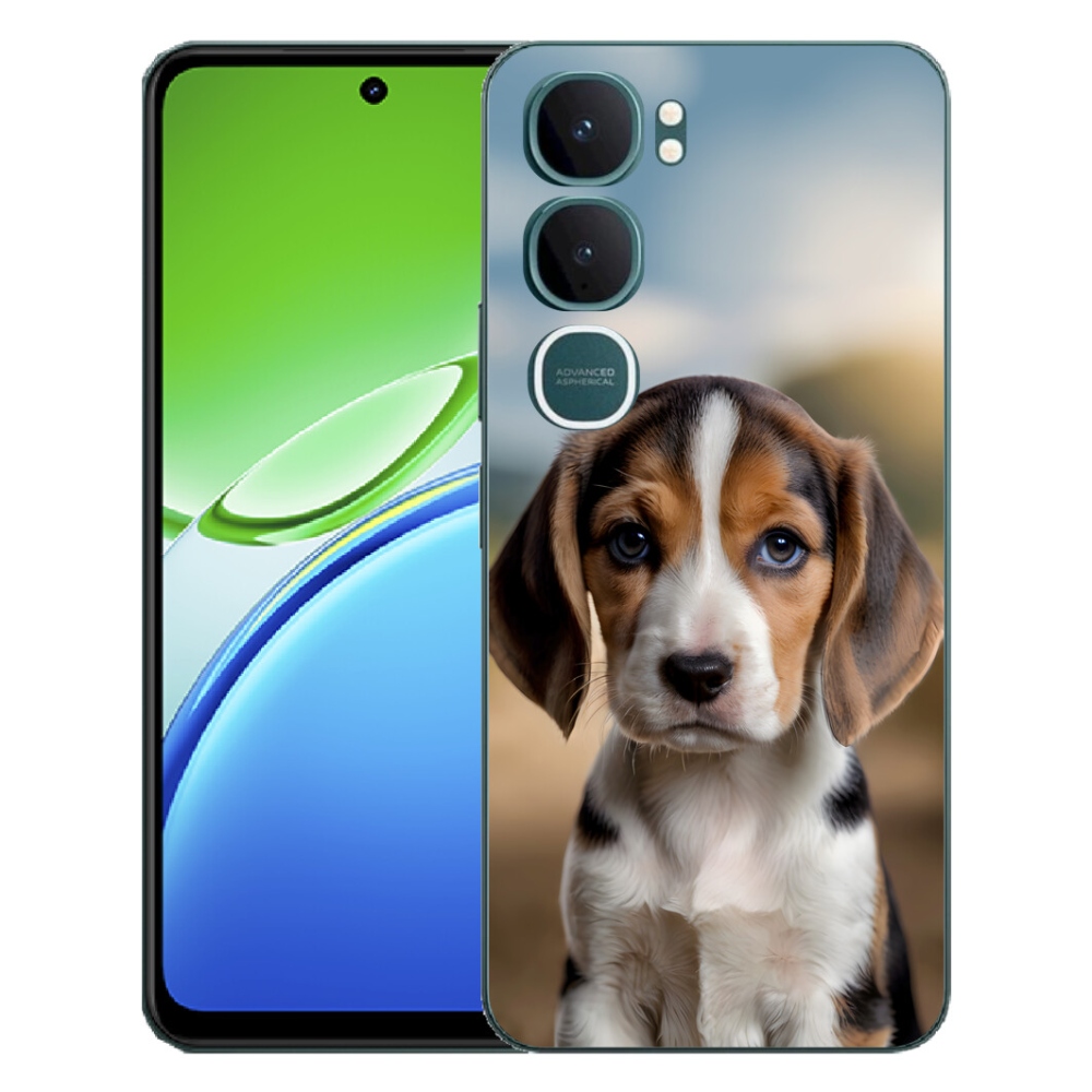Gélový kryt mmCase na Vivo Y21d - roztomilý bígl