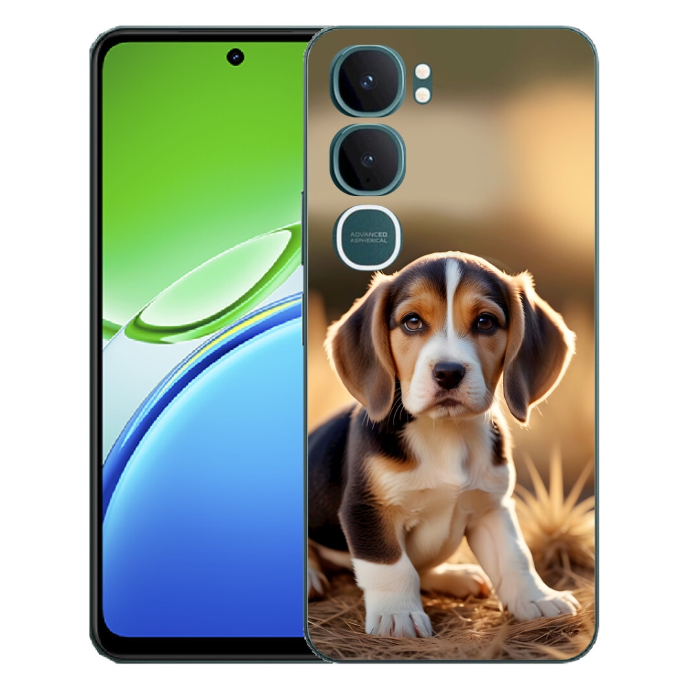 Gélový kryt mmCase na Vivo Y21d - roztomilý bígl
