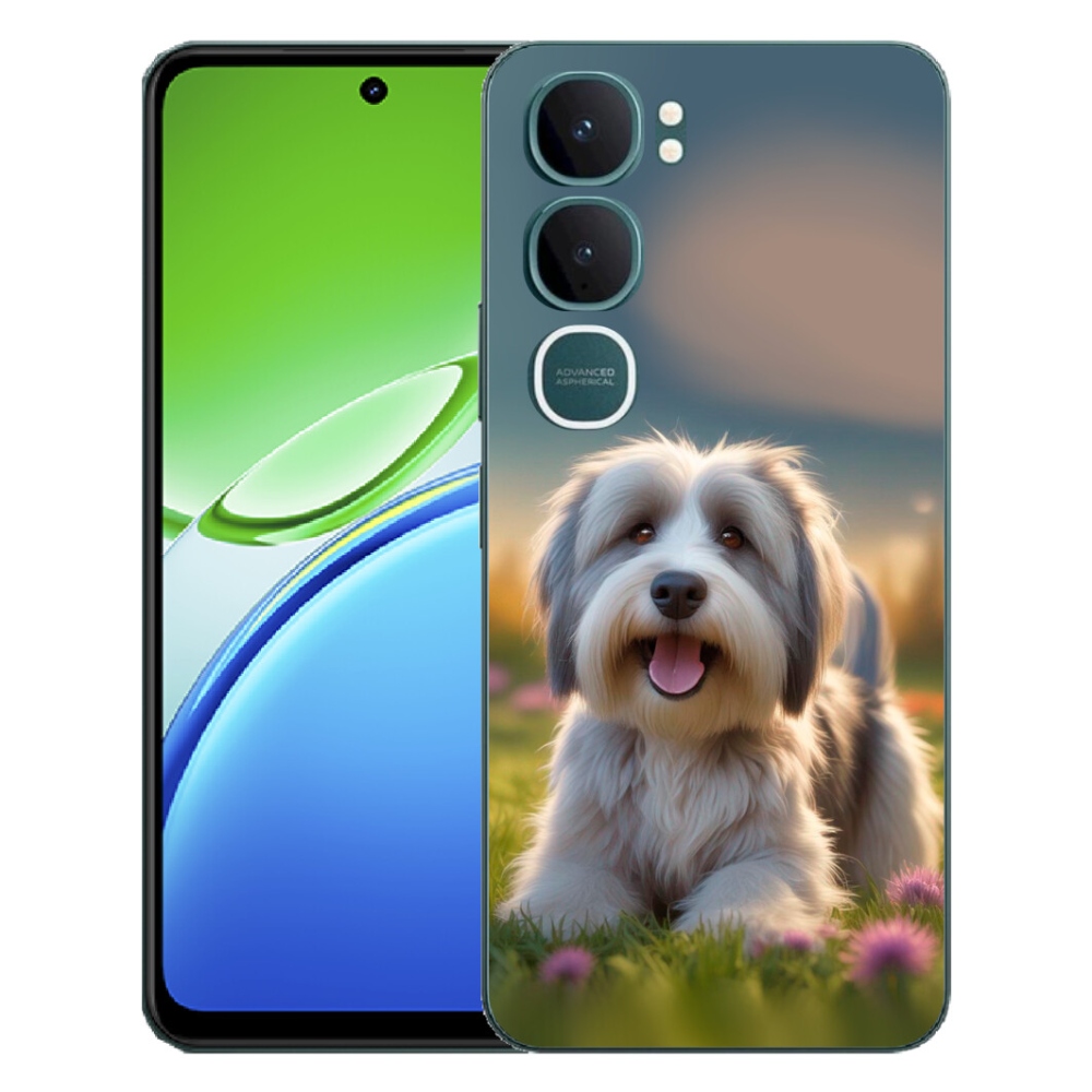 Gélový kryt mmCase na Vivo Y21d - roztomilý havanský psík