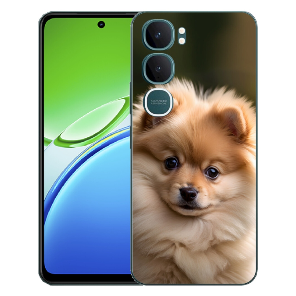Gélový kryt mmCase na Vivo Y21d - roztomilý pomeranian 2