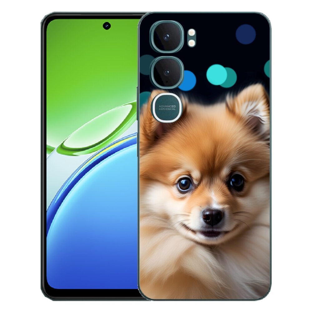 Gélový kryt mmCase na Vivo Y21d - roztomilý pomeranian