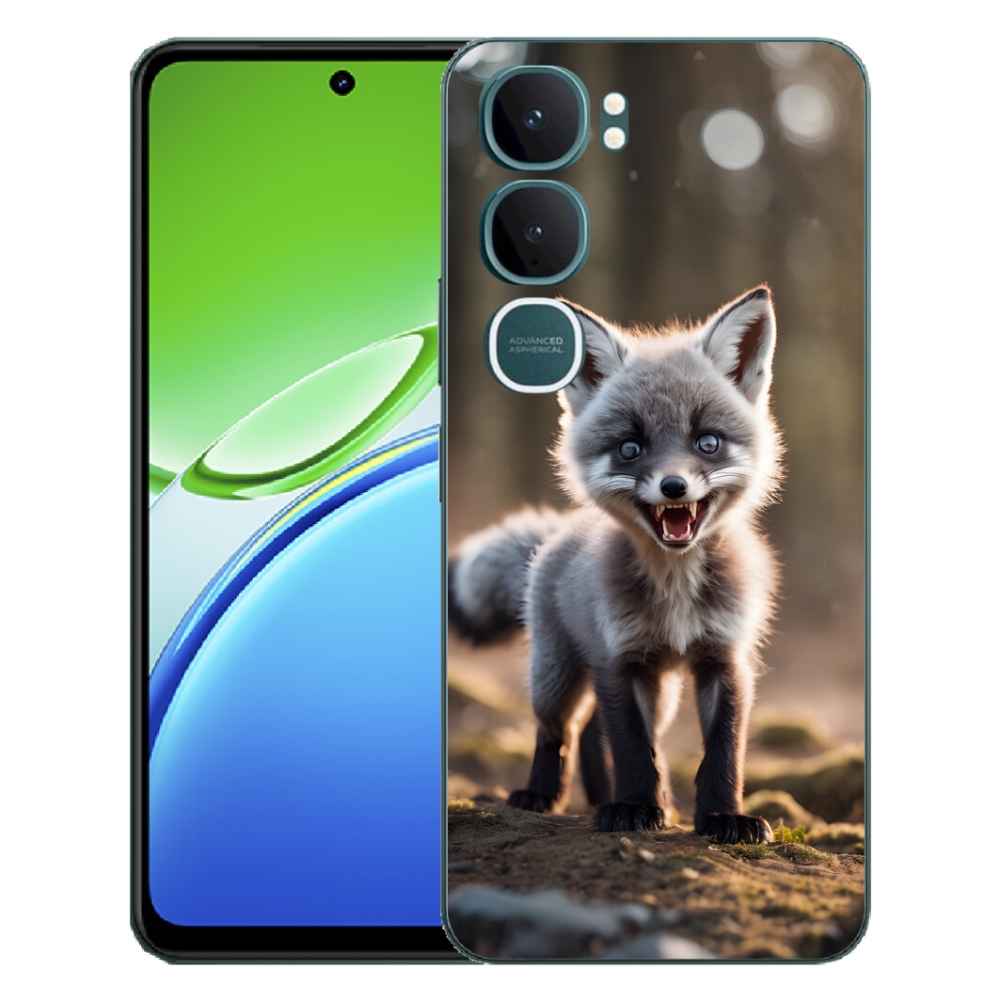 Gélový kryt mmCase na Vivo Y21d - rozzúrená líška