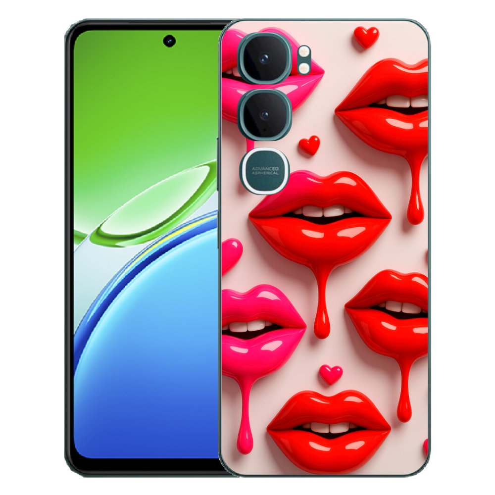 Gélový kryt mmCase na Vivo Y21d - pery 2