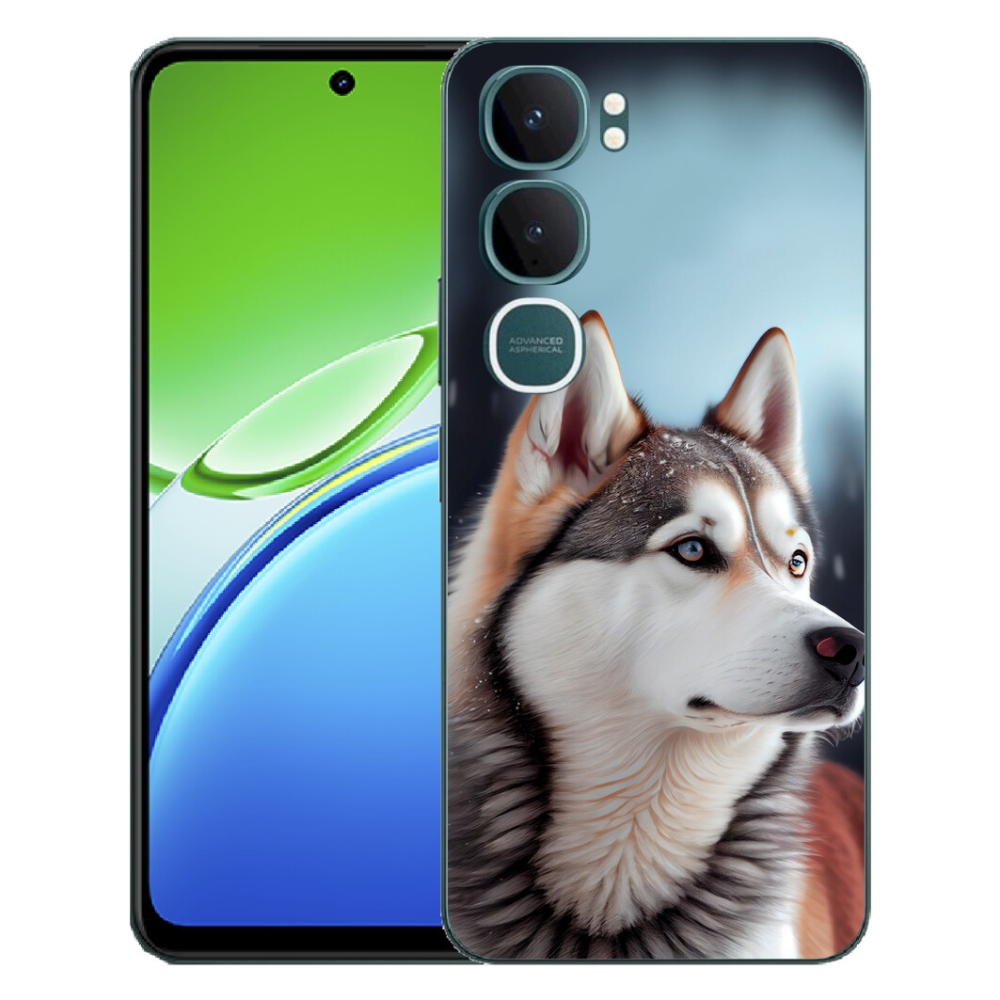 Gélový kryt mmCase na Vivo Y21d - sibírsky husky