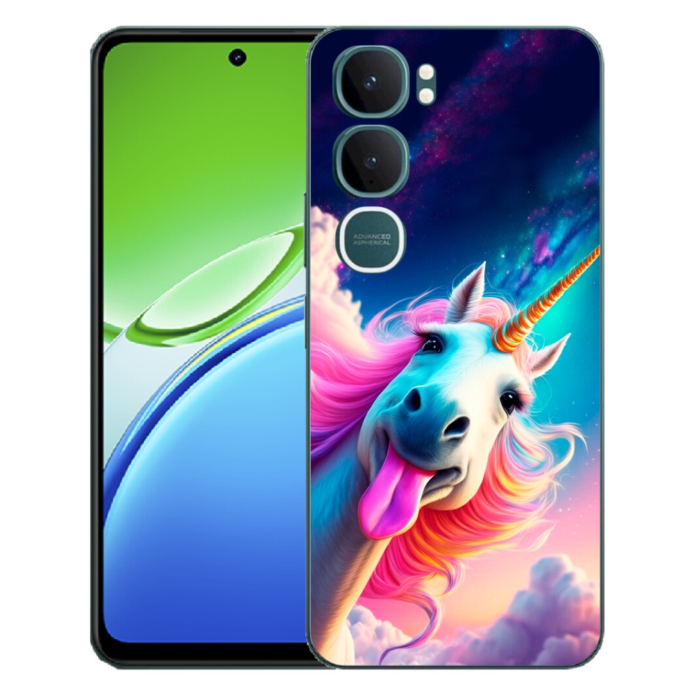 Gélový kryt mmCase na Vivo Y21d - šialený jednorožec