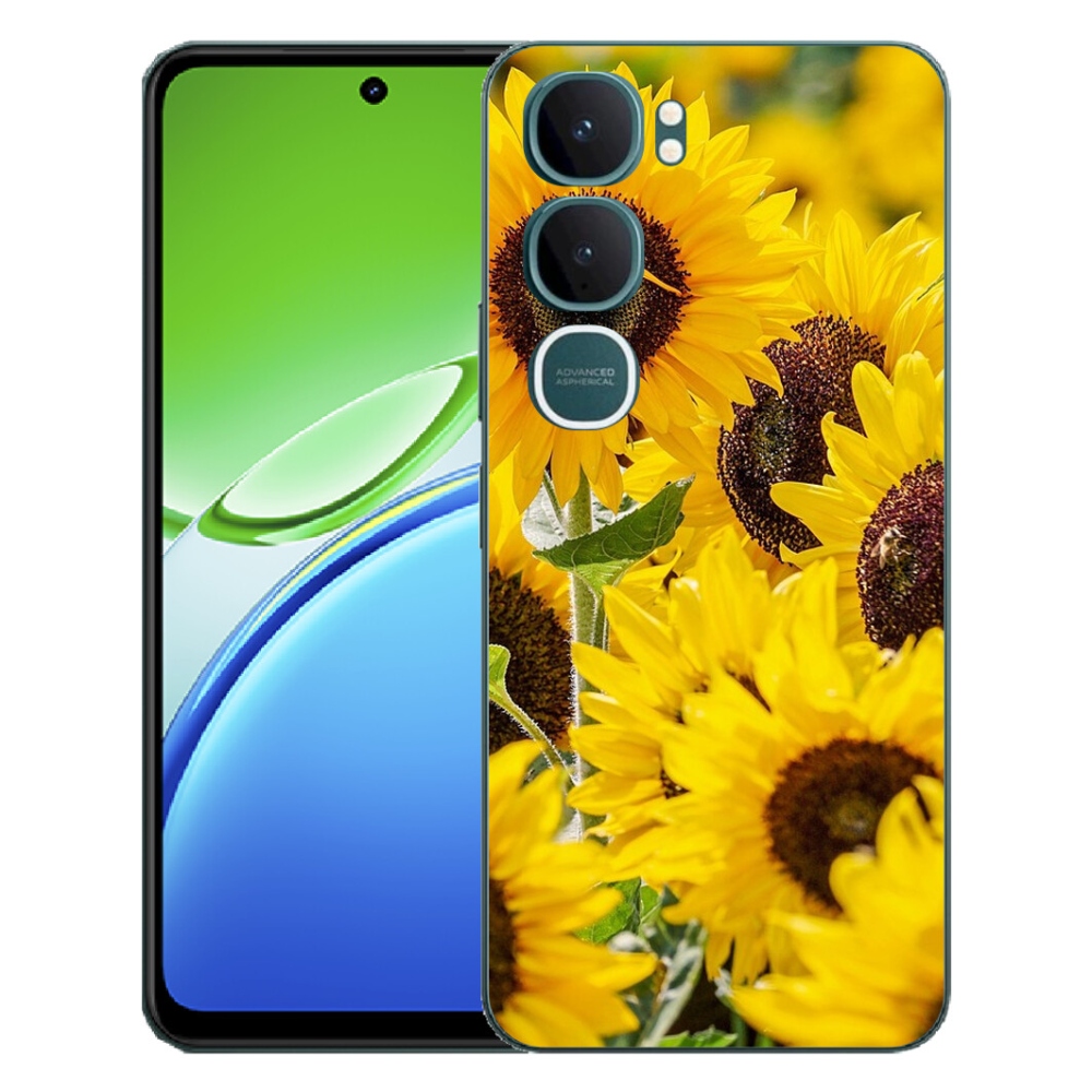 Gélový kryt mmCase na Vivo Y21d - slnečnica