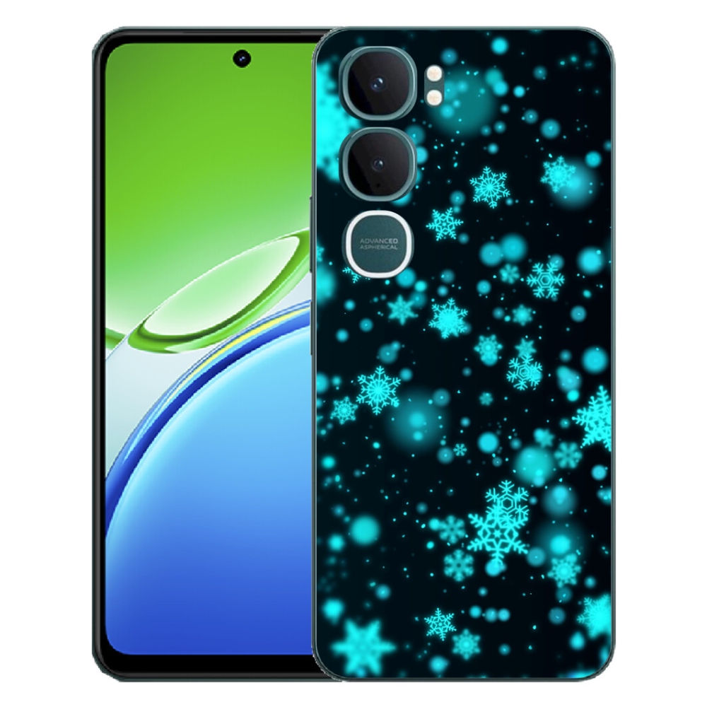 Gélový kryt mmCase na Vivo Y21d - snehové vločky 1
