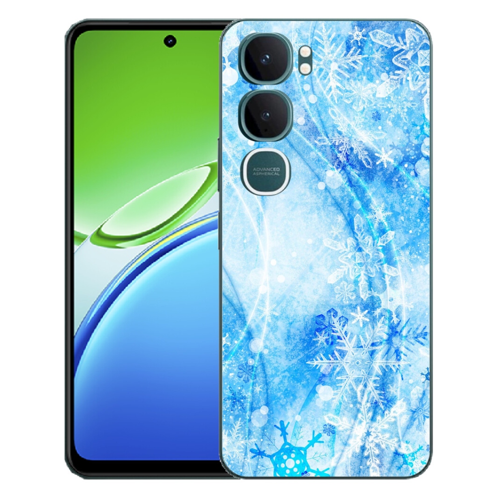 Gélový kryt mmCase na Vivo Y21d - snehové vločky