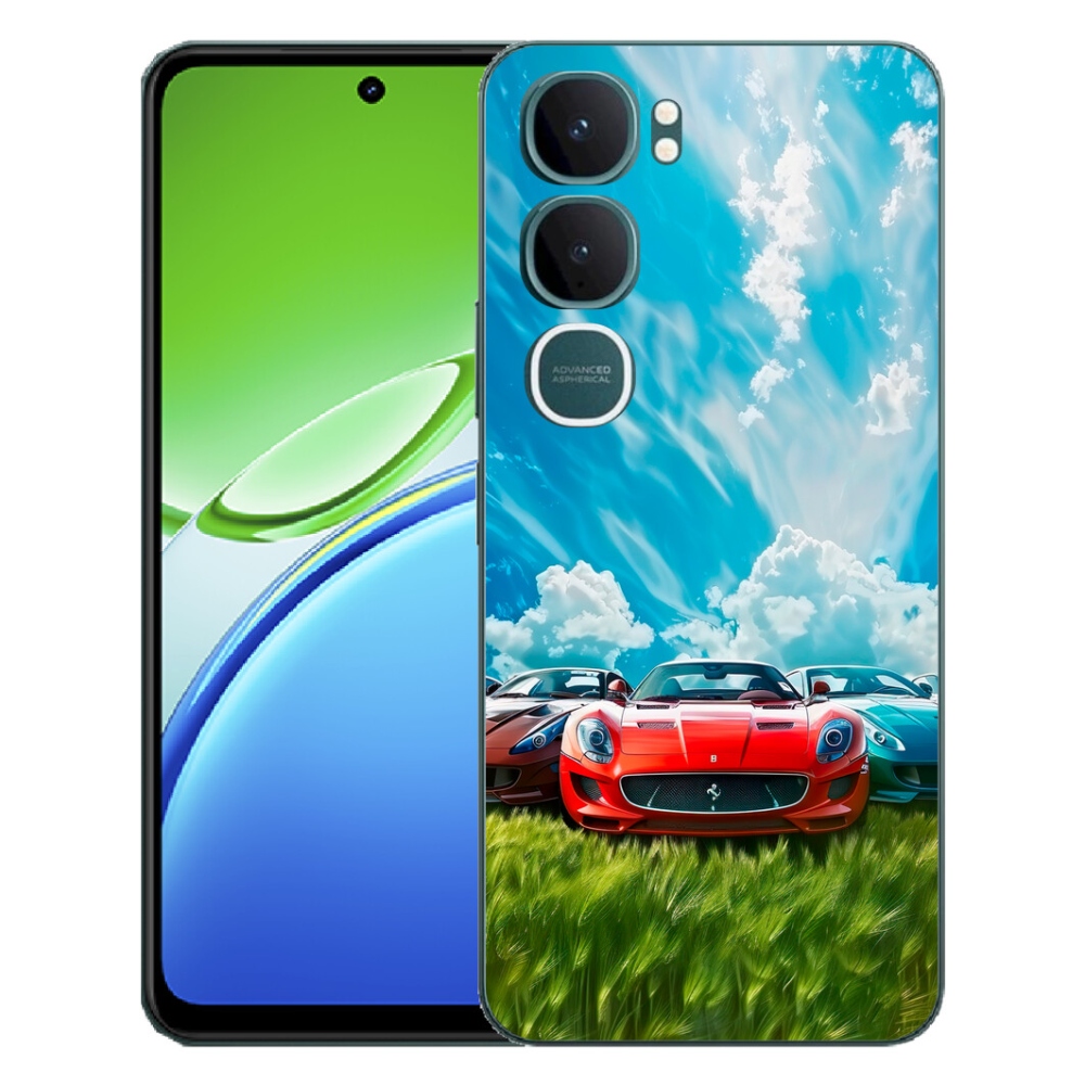 Gélový kryt mmCase na Vivo Y21d - športové vozidlá