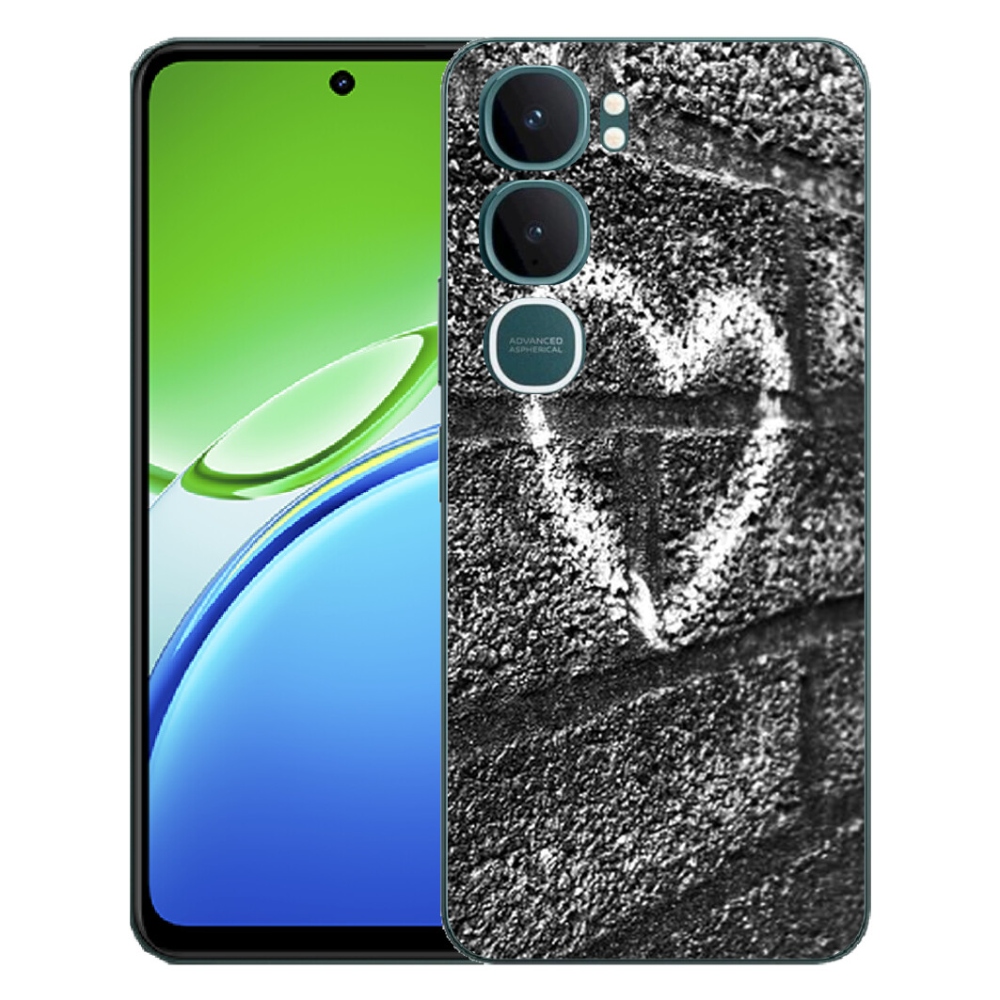 Gélový kryt mmCase na Vivo Y21d - srdce na stene
