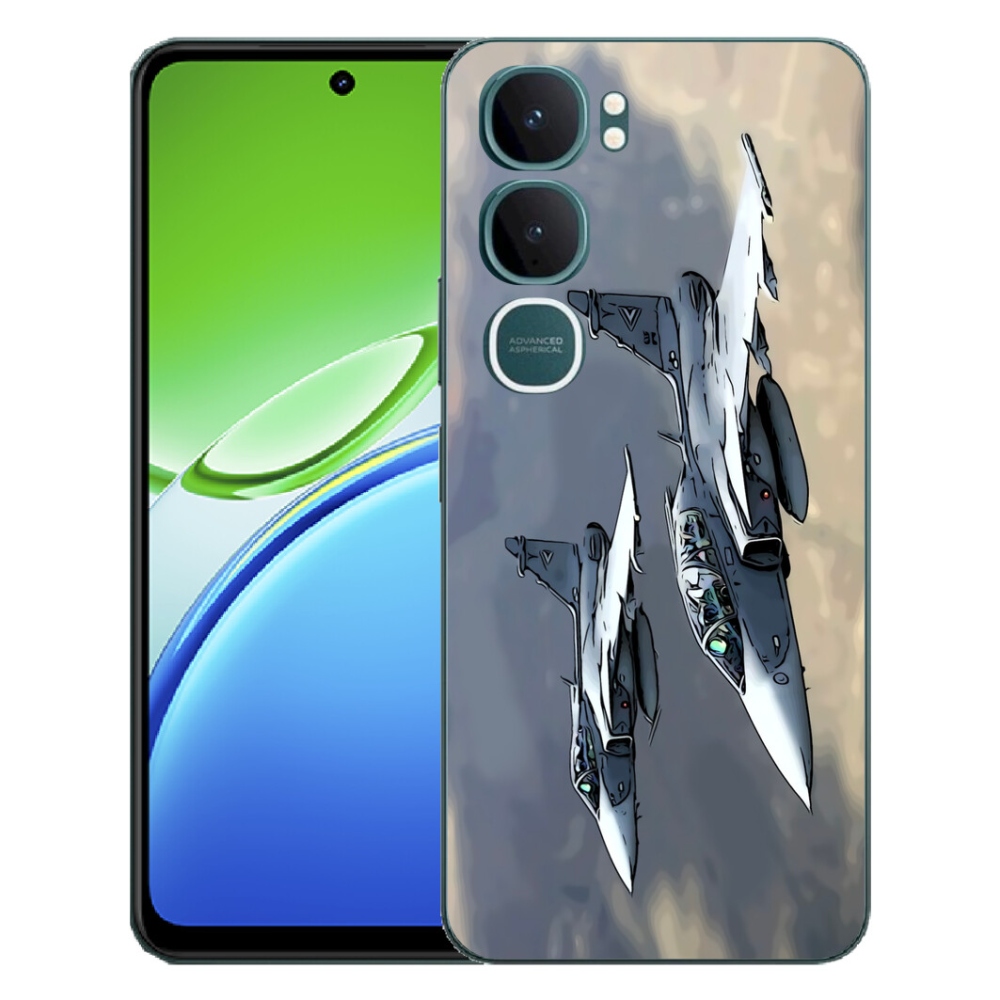 Gélový kryt mmCase na Vivo Y21d - stíhačky