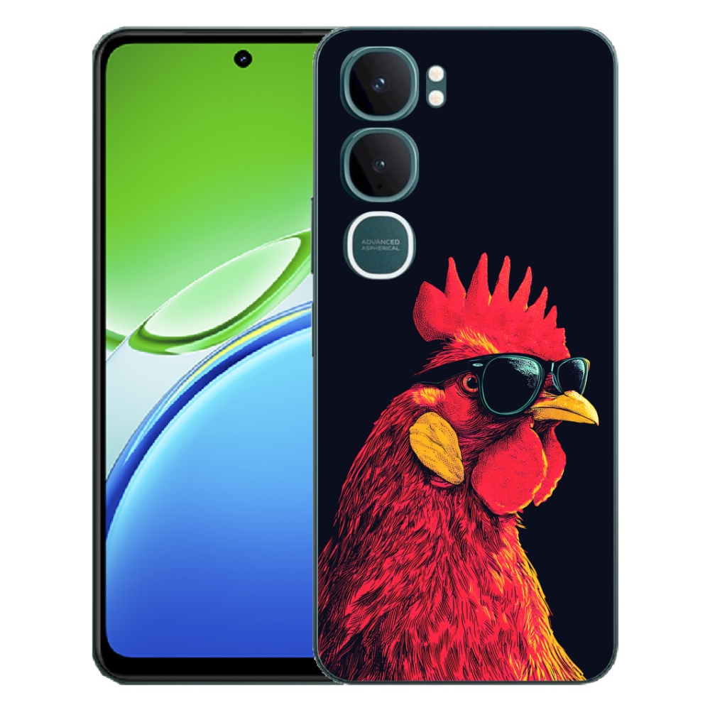 Gélový kryt mmCase na Vivo Y21d - štýlový kohút