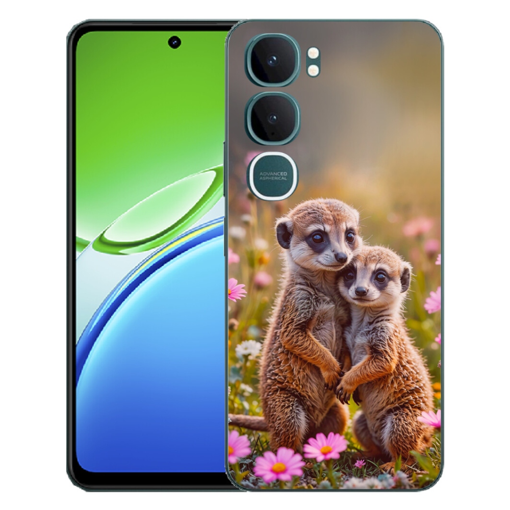 Gélový kryt mmCase na Vivo Y21d - surikatí duo