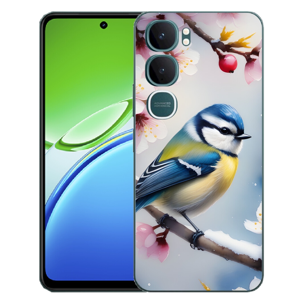 Gélový kryt mmCase na Vivo Y21d - sýkorka
