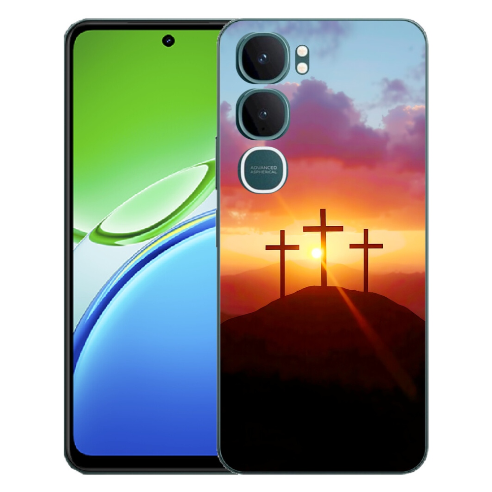 Gélový kryt mmCase na Vivo Y21d - tri kríža