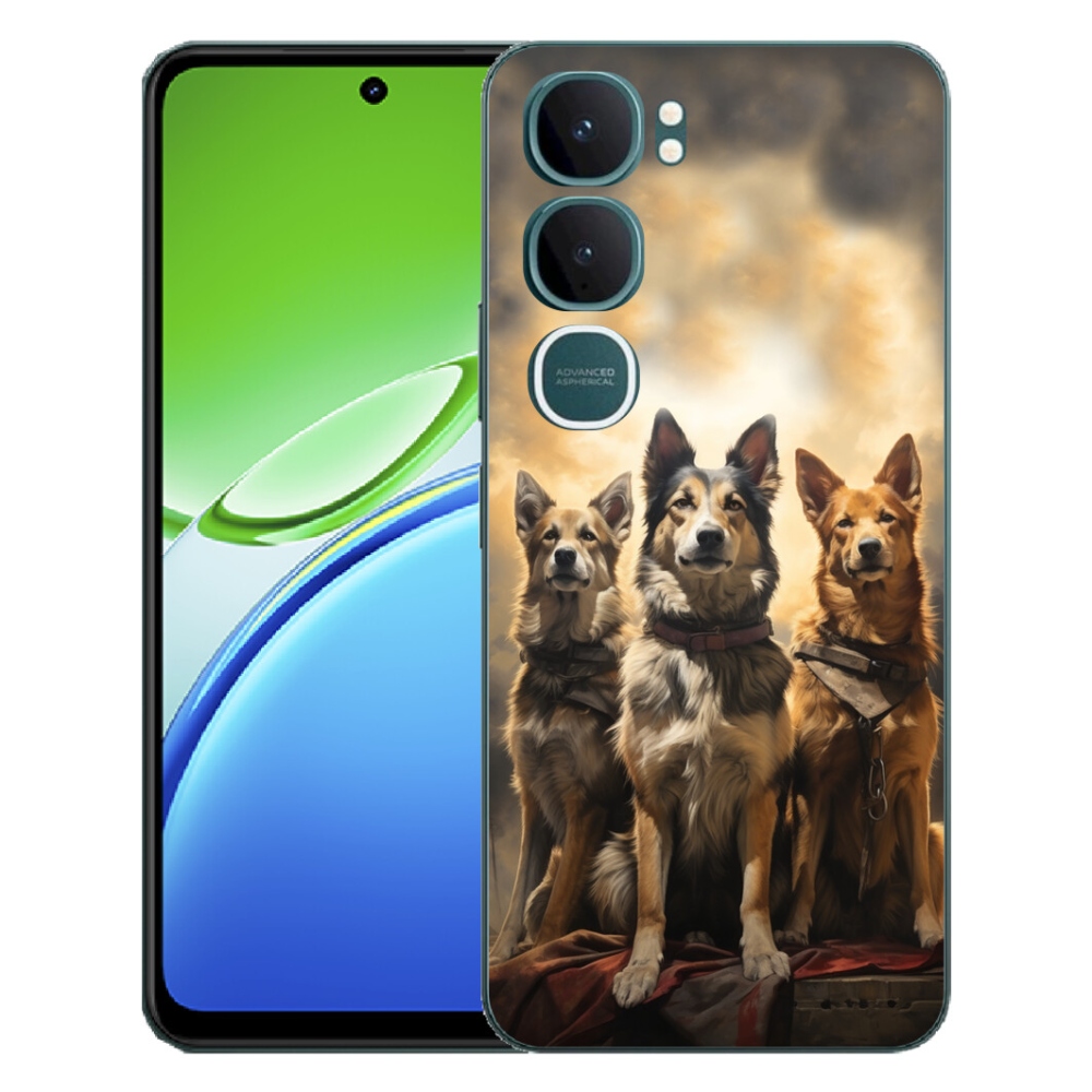 Gélový kryt mmCase na Vivo Y21d - tri psy