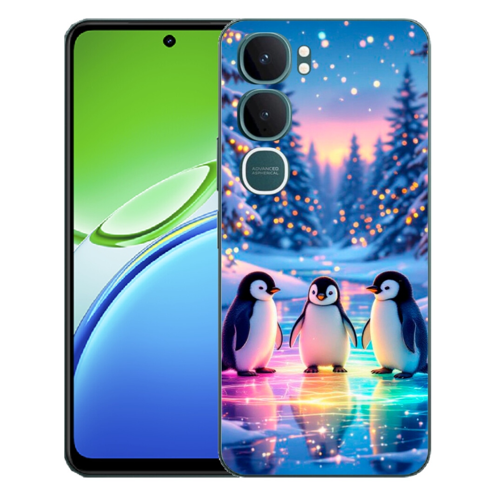 Gélový kryt mmCase na Vivo Y21d - tučniaky