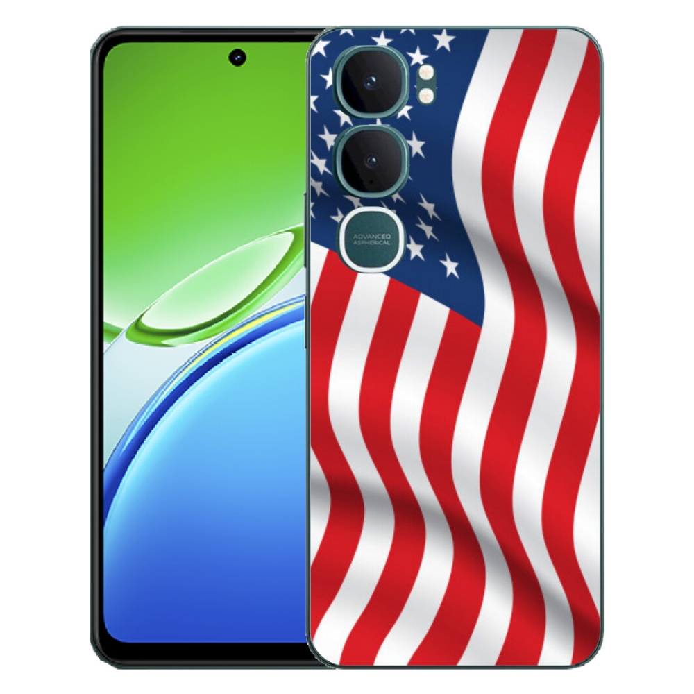 Gélový kryt mmCase na Vivo Y21d - USA vlajka