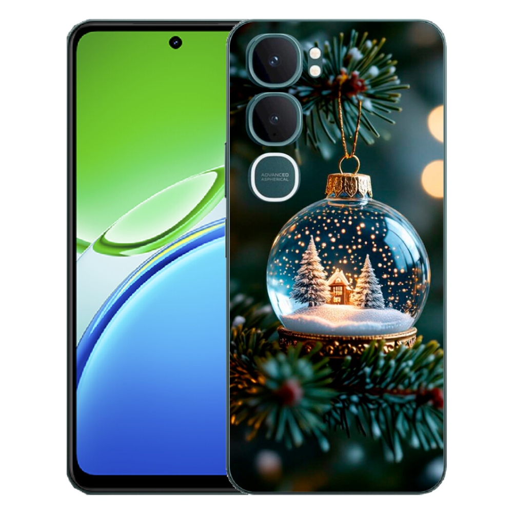 Gélový kryt mmCase na Vivo Y21d - vianočné gule 2
