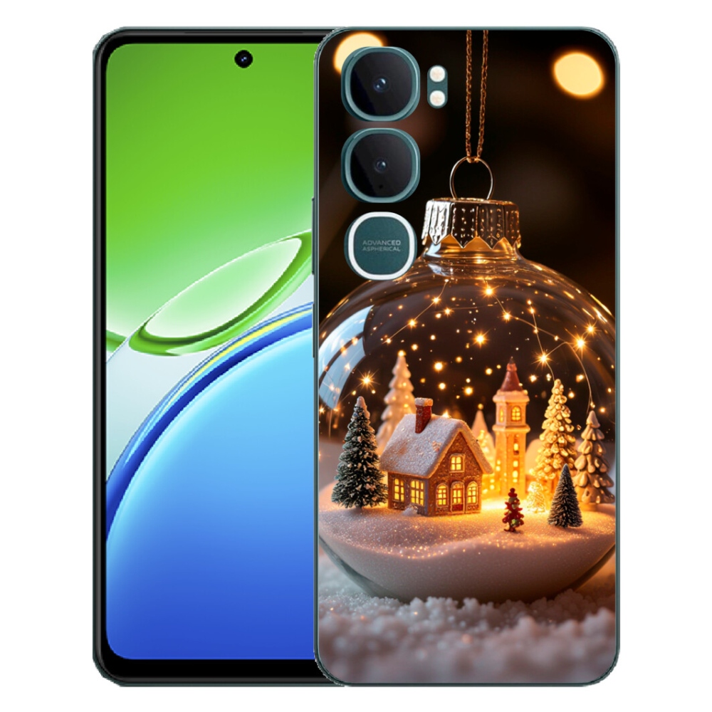 Gélový kryt mmCase na Vivo Y21d - vianočné gule 3