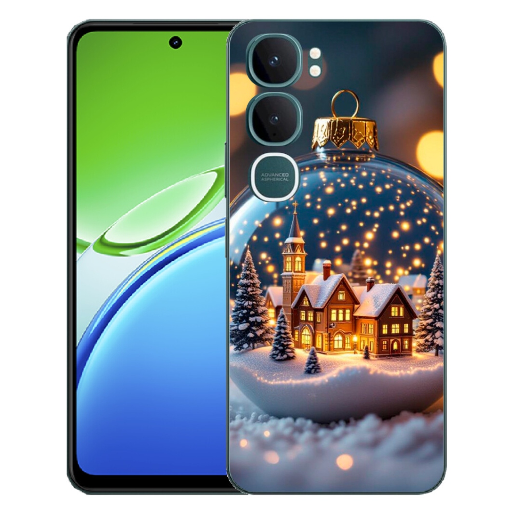 Gélový kryt mmCase na Vivo Y21d - vianočné gule 4