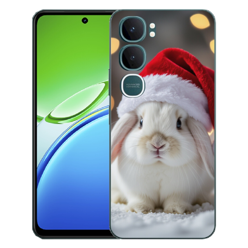Gélový kryt mmCase na Vivo Y21d - vianočný králik