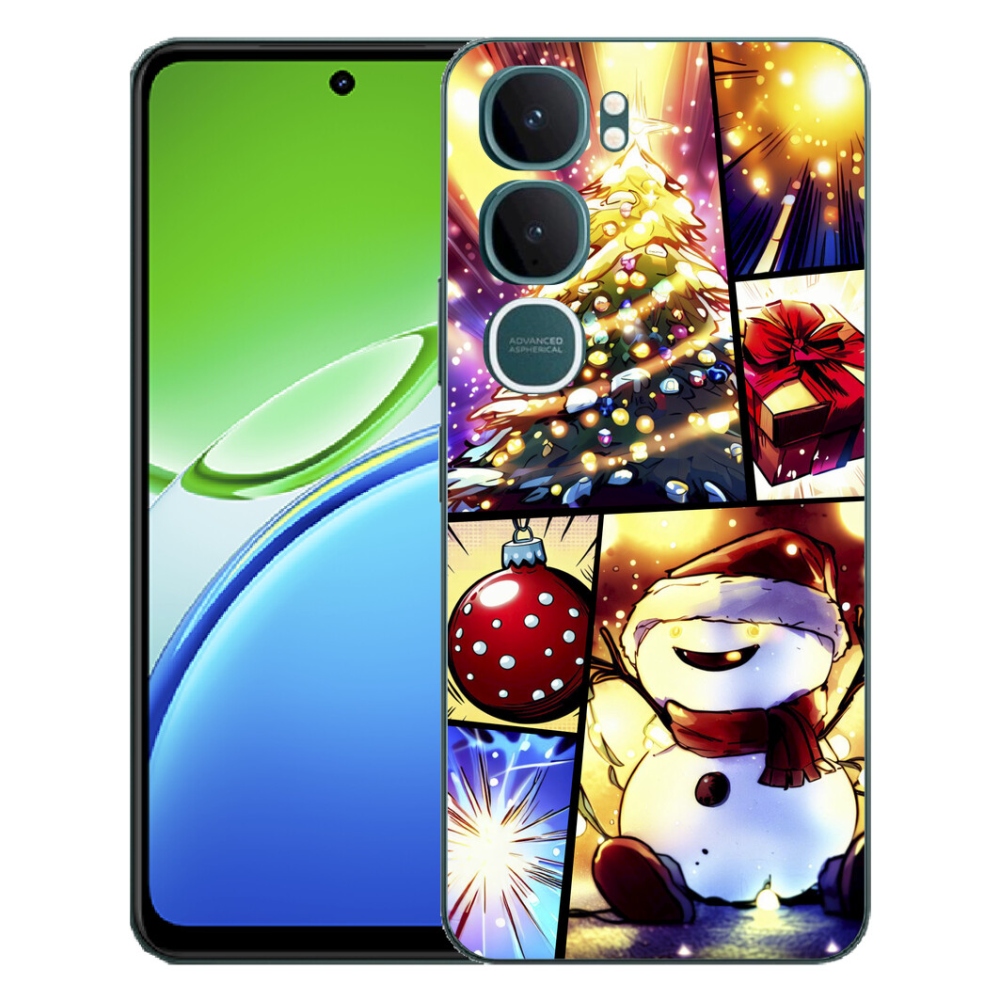 Gélový kryt mmCase na Vivo Y21d - vianočné motívy 1