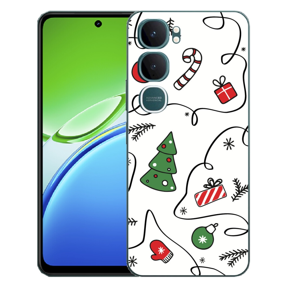 Gélový kryt mmCase na Vivo Y21d - vianočné motívy