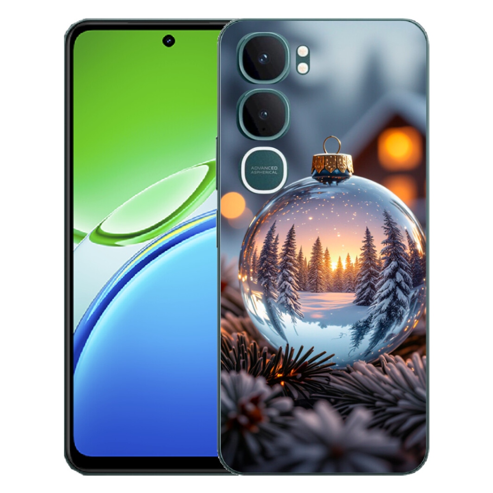 Gélový kryt mmCase na Vivo Y21d - vianočná ozdoba