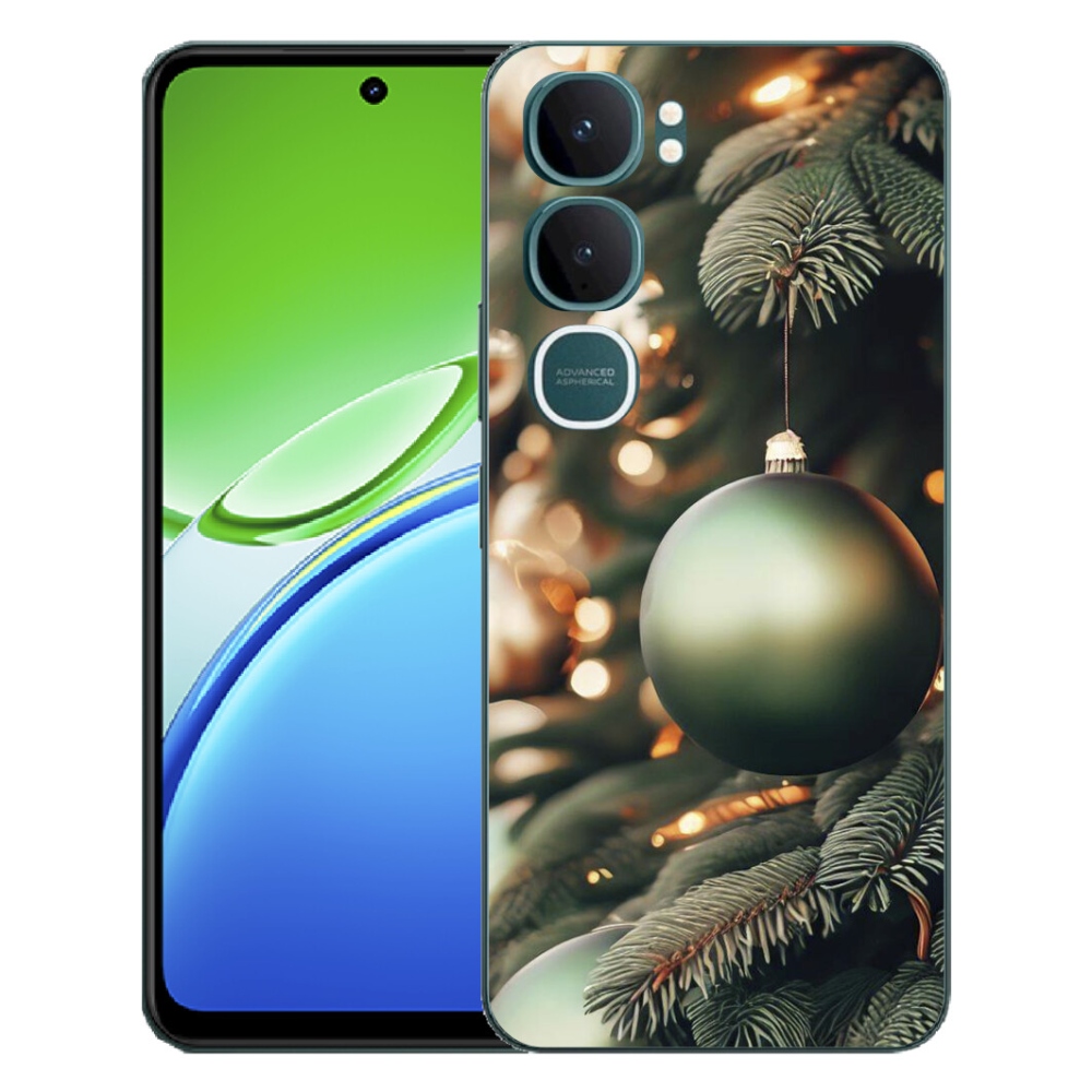 Gélový kryt mmCase na Vivo Y21d - vianočné ozdoby 1