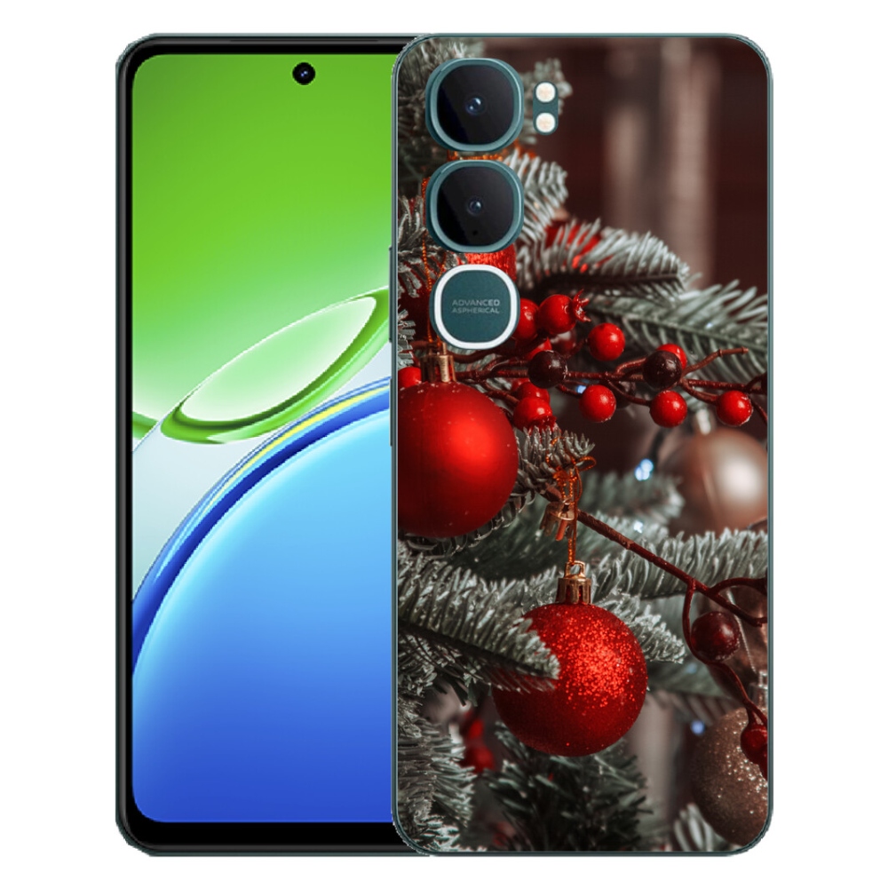 Gélový kryt mmCase na Vivo Y21d - vianočné ozdoby 2