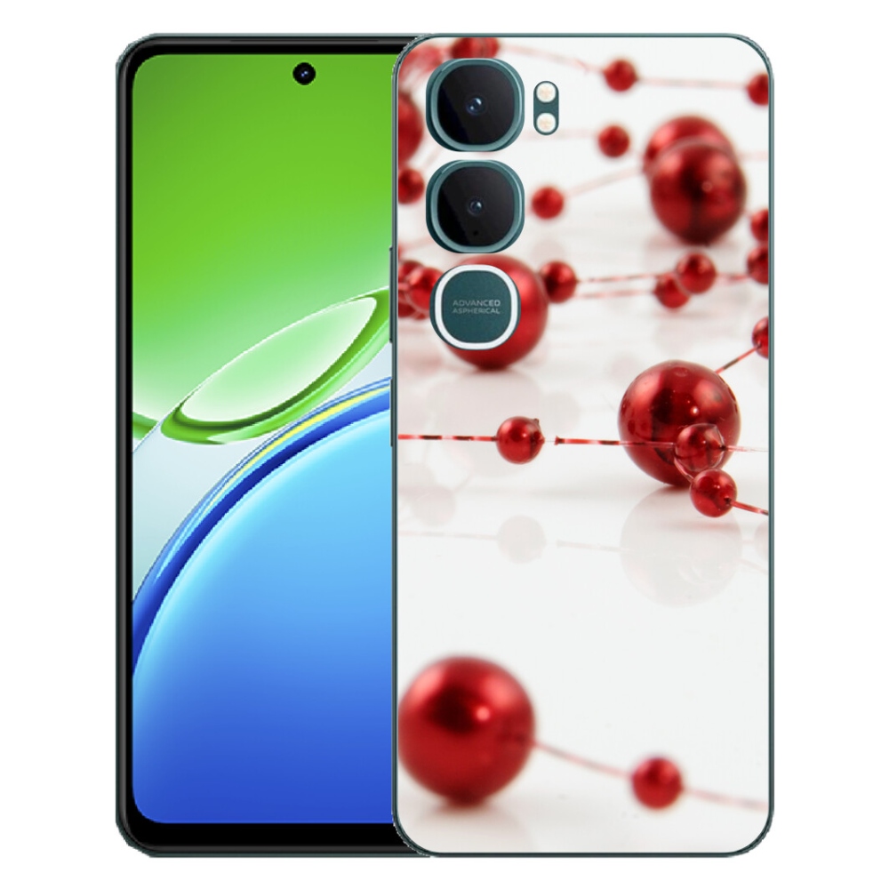 Gélový kryt mmCase na Vivo Y21d - vianočná reťaz