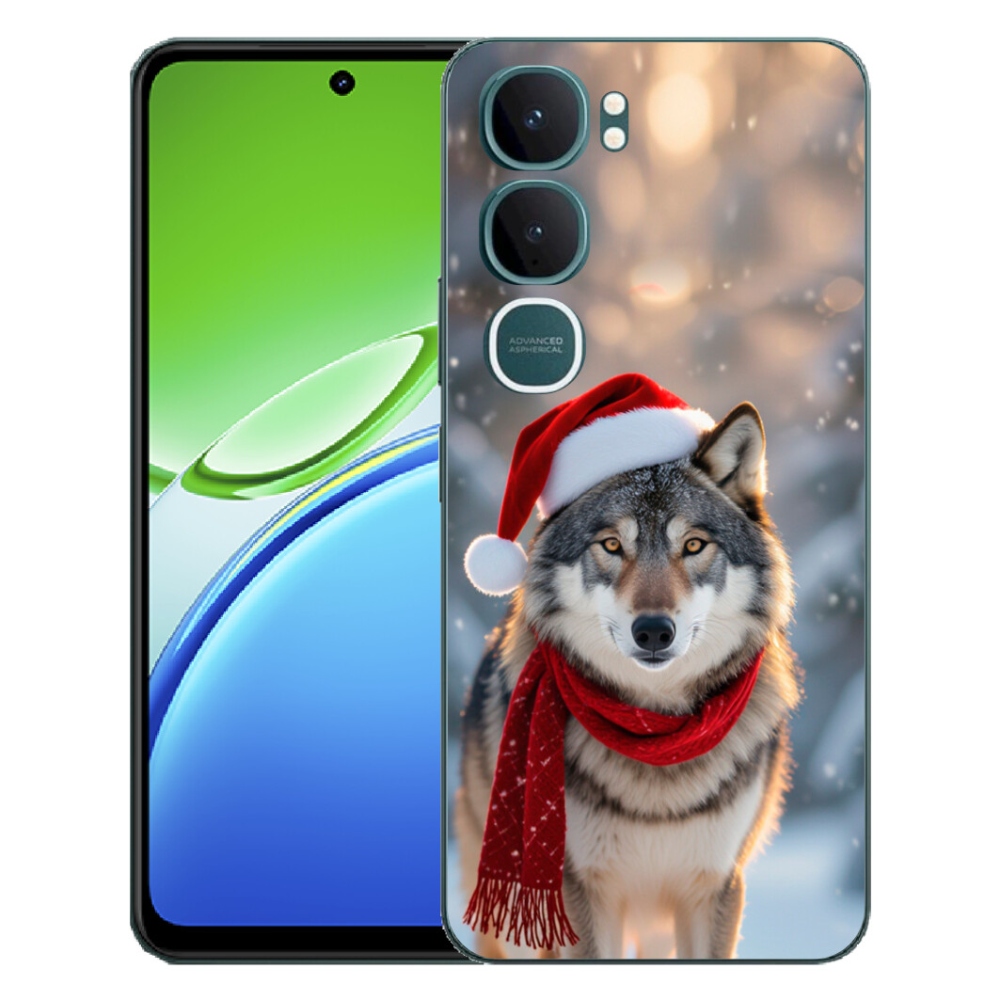 Gélový kryt mmCase na Vivo Y21d - vianočný vlk