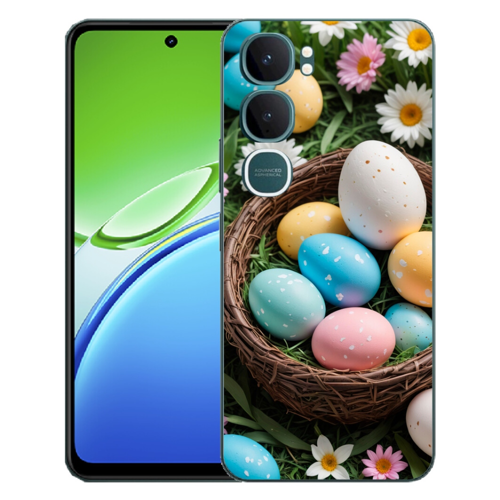 Gélový kryt mmCase na Vivo Y21d - veľkonočné vajíčka 2