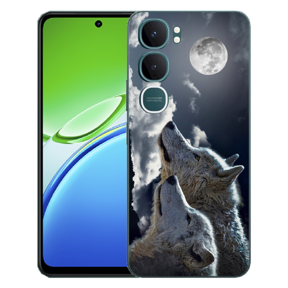 Gélový kryt mmCase na Vivo Y21d - vlci